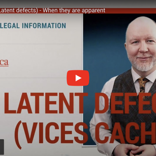 Latent defects (vices cachés): when are they latent in fact ?