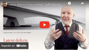 Read more about the article Latent defects (vices cachés): Sufficient Notice