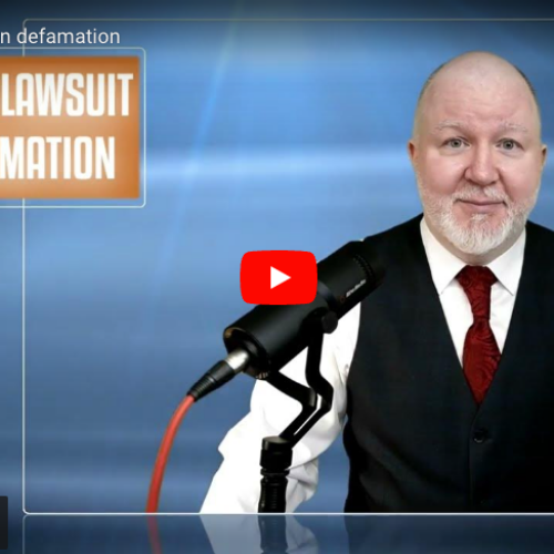 Filing a lawsuit in defamation