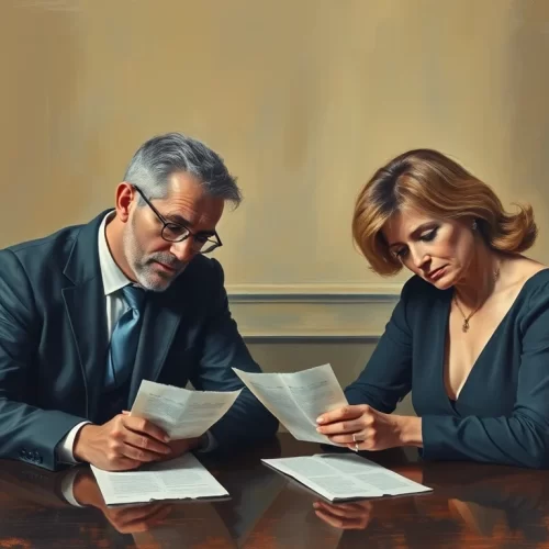 Règlement amiable des dettes familiales après séparation